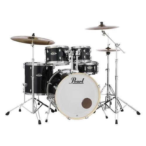 Image 1 - Pearl EXX Export Fusion Set in Jet Black - 10,12,14,20,14 snare, cymbals and Hardware